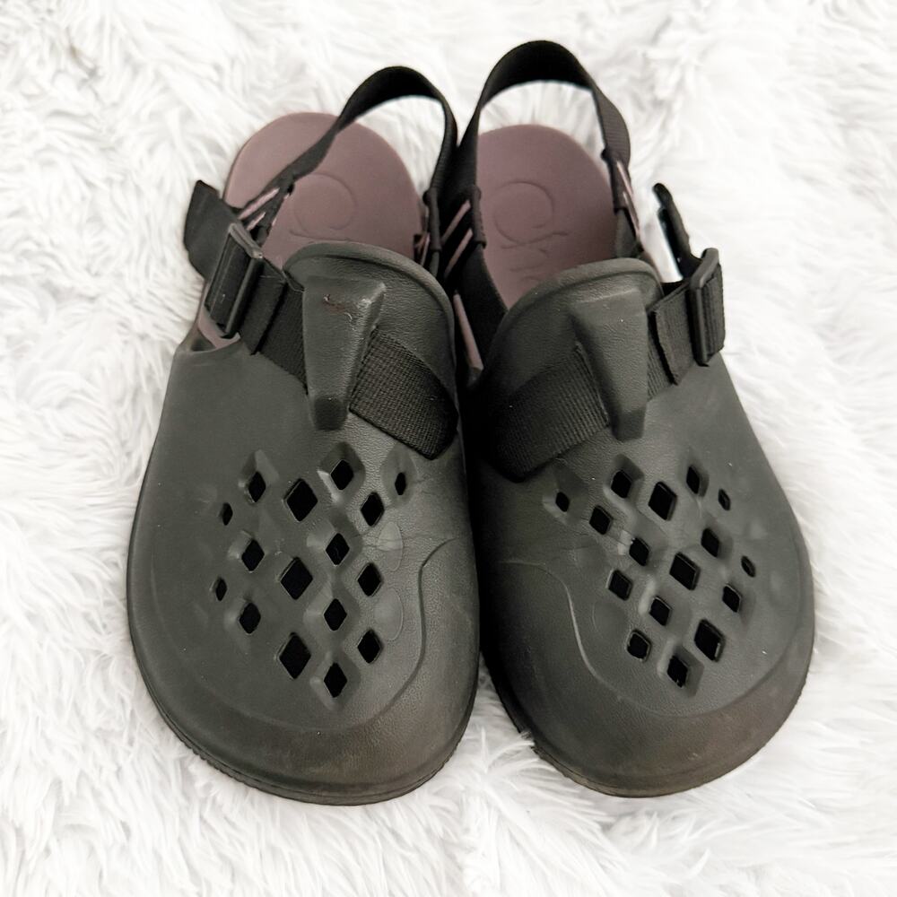 CHACO | Chillos Clog Black Purple Rubber Vent Slingback Adjustable | Size 8 - Picture 2 of 6